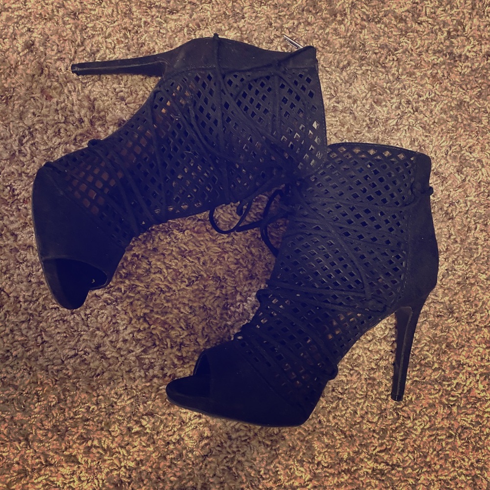 PEEPTOE BOOTIES